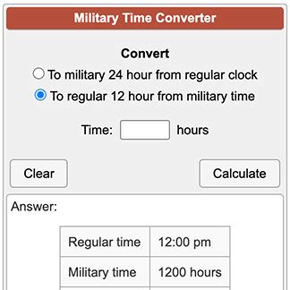 Buy Back Military Time Calculator Collabdrahman