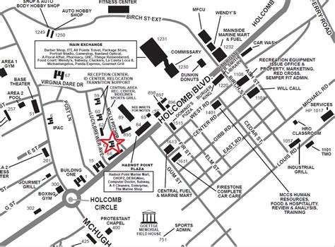 Camp Lejeune Marine Base Map