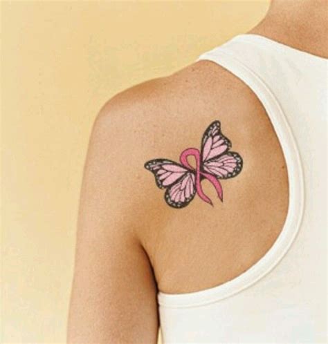 Cancer Ribbon Butterfly Tattoo Designs Immuno Oncology