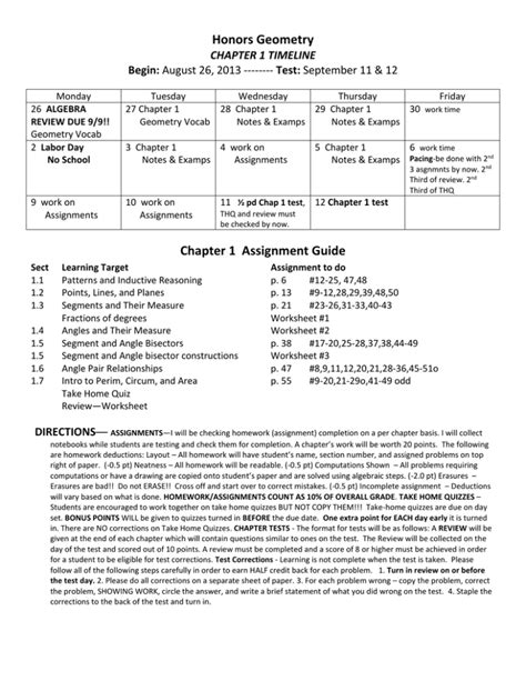 Chapter 1 Assignment Guide