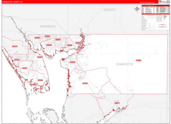 Charlotte Co Zip Code Map