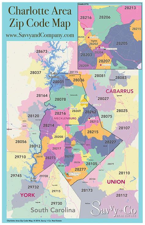 Charlotte Nc Area Zip Code Map United States Map