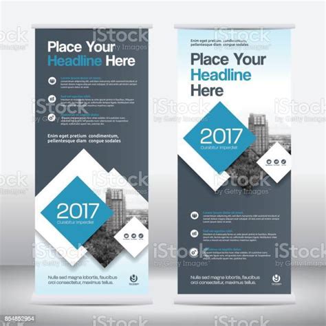 City Background Business Roll Up Design Template Stock Illustration Download Image Now