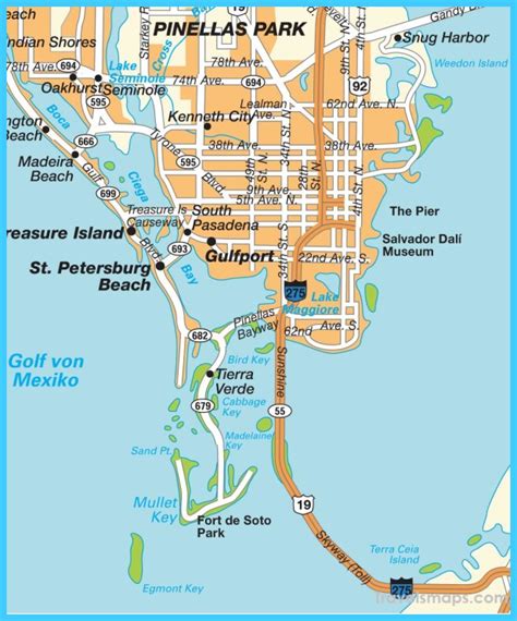 City Map Of St Petersburg Florida Printable Maps