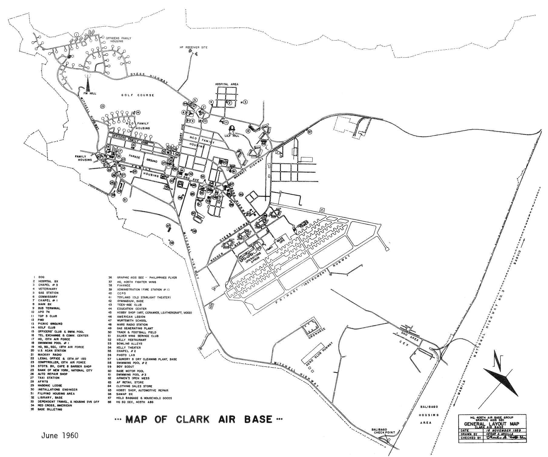 Clark Air Base Philippines Map United States Map