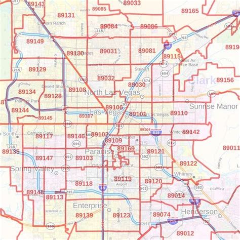 Clark County Nevada Zip Code Map Otto Maps