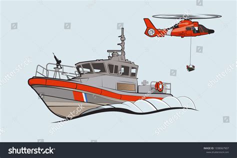 Coast Guard Boat Vector Images Over 660