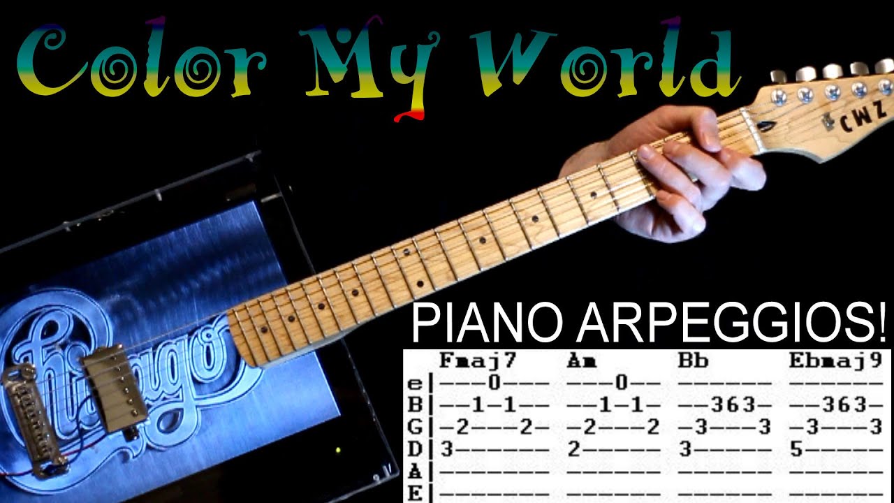 Colour My World Chicago Piano Or Keyboard Tutorial Chords Lyrics