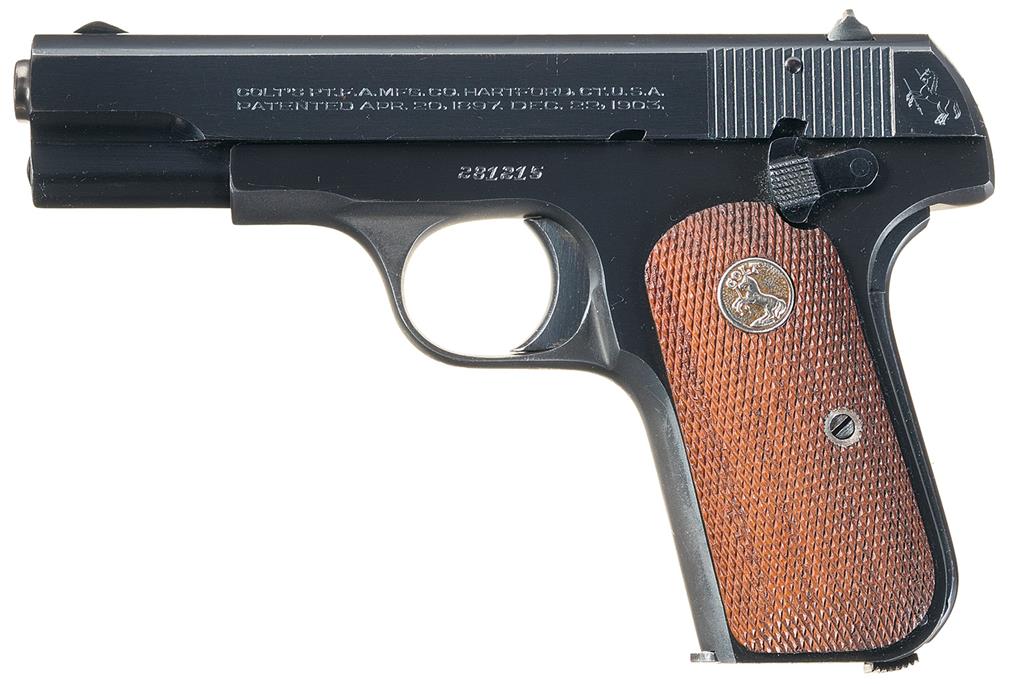 Colt 1903 Pocket Hammerless Pistol 380 Acp Rock Island Auction