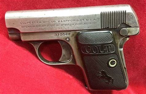 Colt Automatic 25 Calibre Pistol Sherwood Auctions