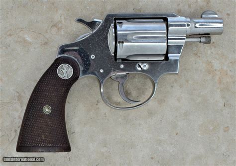 Colt Detective Special Scarce 1St Issue 1930 Nickel 38 Spl Sold For Sale