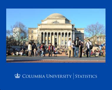 Columbia University Department Of Statistics M A Programs October