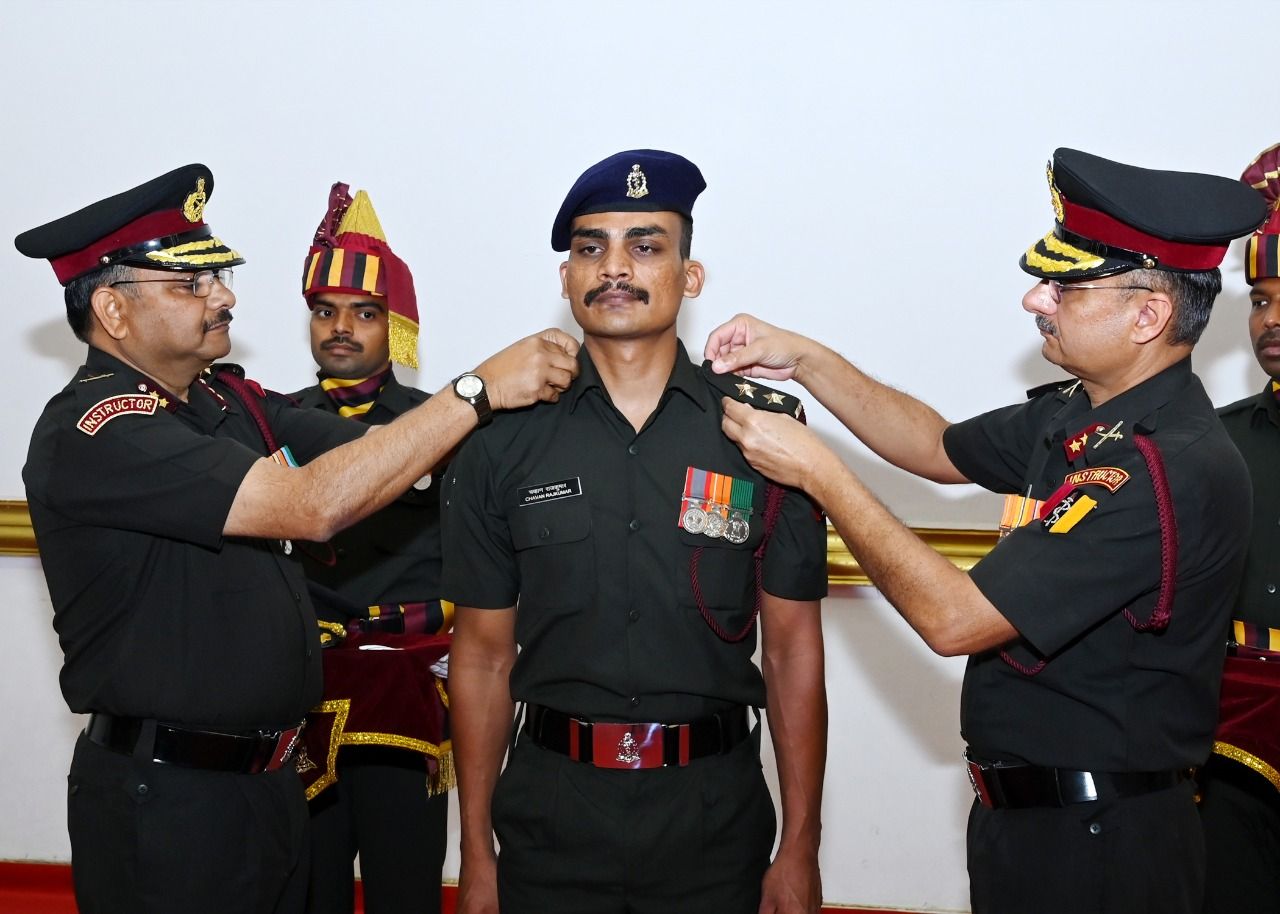 Commissioning Ceremony Of Non Technical Officers Of Army Medical Corps Held At Lucknow Amc Center