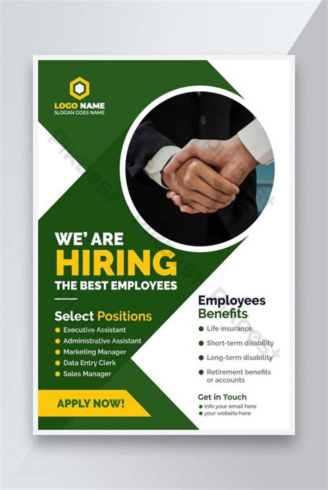 Company Hiring Flyer Design Poster Template Ai Free Download Pikbest