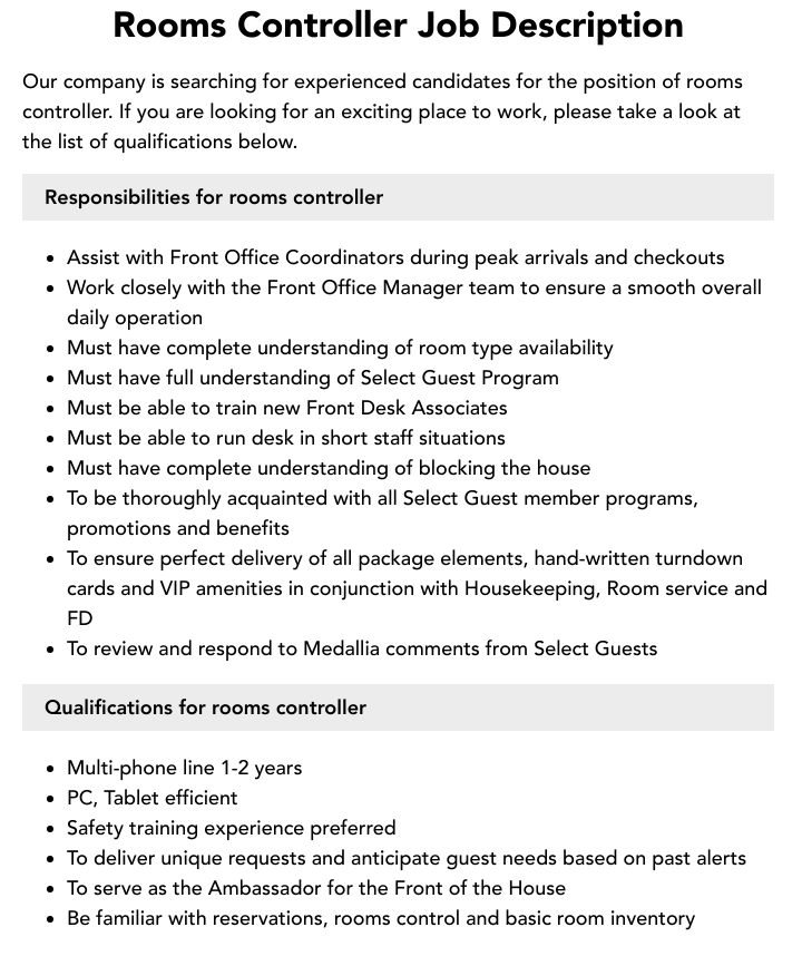 Controller Job Description Velvet Jobs