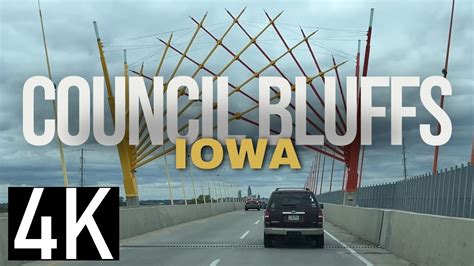 Council Bluffs Iowa Driving Downtown 4K Youtube