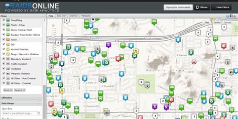 Crime Map Phoenix Phoenix Crime Map Arizona Usa