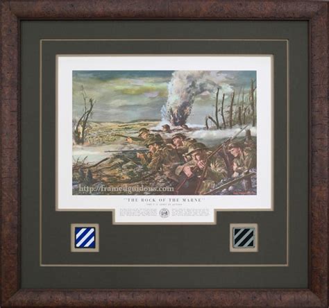 Custom Framed The Rock Of The Marne U S Army Recruiting Poster