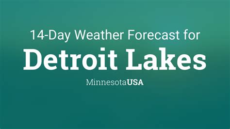 Detroit Lakes Weather Forecast