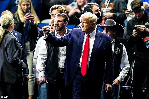 Donald Trump Is Greeted With Applause From The Crowd At The Ncaa