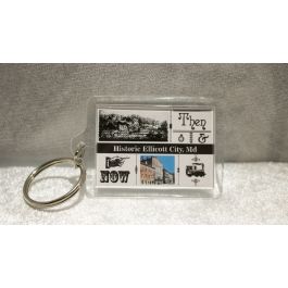 Ellicott City Then Now Key Chain