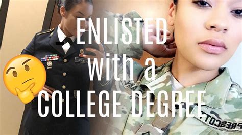 Enlisting With A Degree