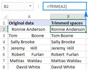 Excel Trim Function Quick Way To Remove Extra Spaces Ablebits Com