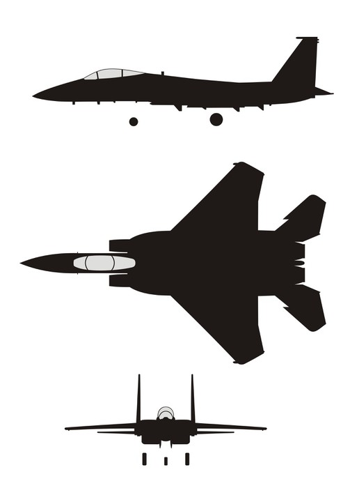 F 15 Eagle Silhouette