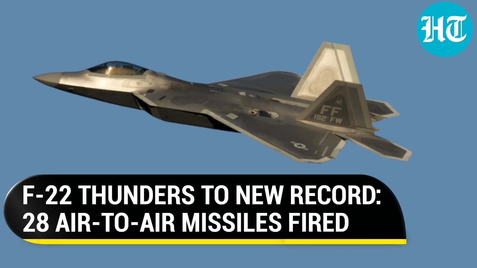 F 22 Raptor Jet Sets New Record 28 Air To Air Missiles Loaded Fired