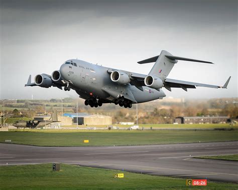 File C17 Transport Aircraft Taking Off From Raf Brize Norton Mod 45156519 Jpg Wikimedia Commons