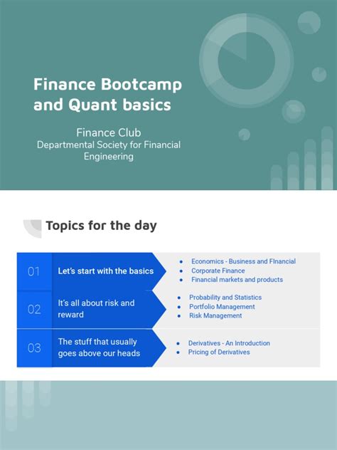 Finance Bootcamp And Quant Basics Pdf Greeks Finance Capital