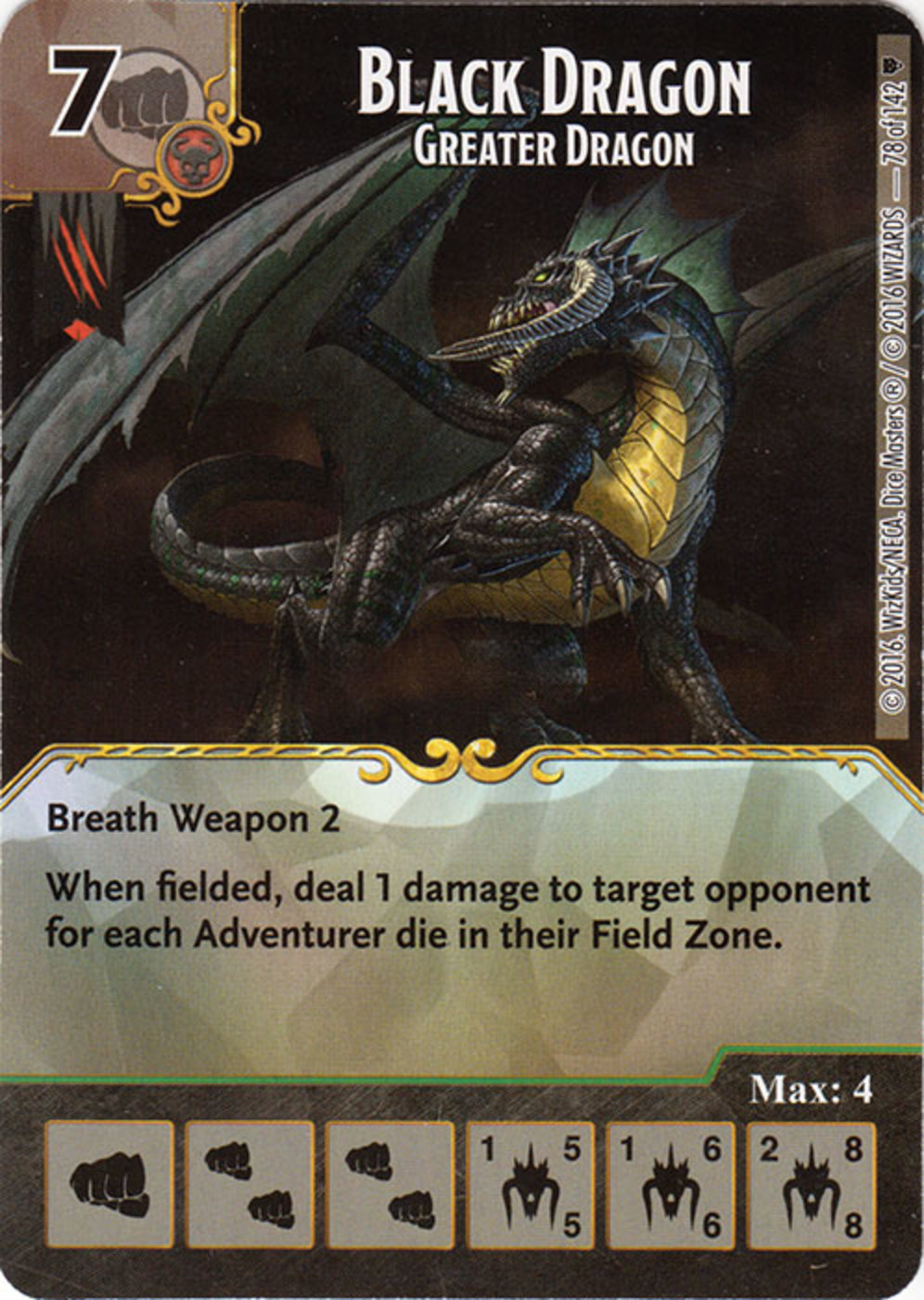 Firestorm Cards Black Dragon Greater Dragon