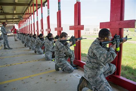 First Bmt Trainees Experience M 4 Training Qualification Air Force