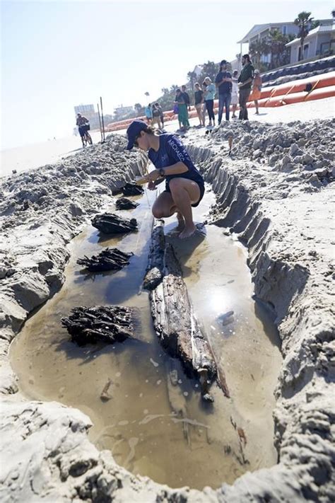 Florida Beach Erosion Uncovers Wooden Ship From 1800S Wuwf