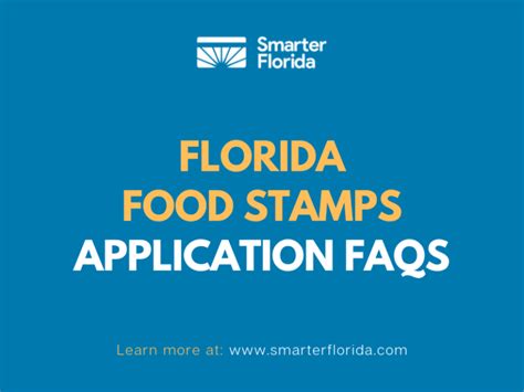 Florida Food Stamps Application Faqs Smarter Florida