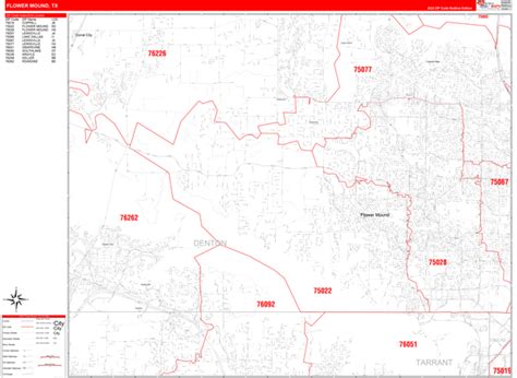 Flower Mound Zip Code Map Map