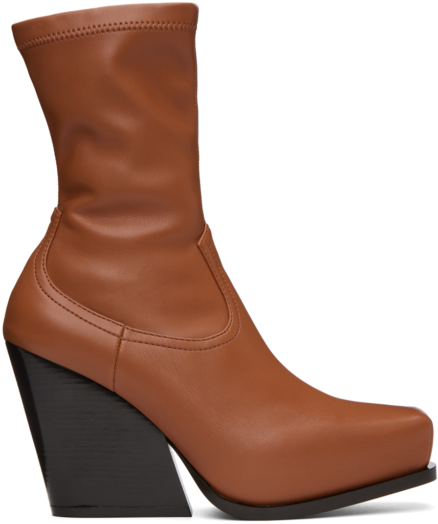 Forever 21 Brown Cowboy Ankle Boots Boots Bootie Boots Ankle Boots