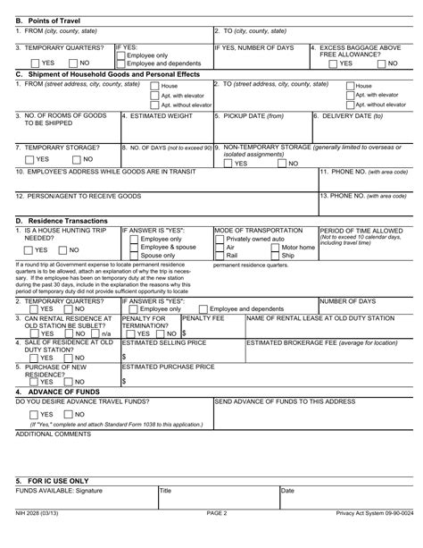 Form Nih2028 Fill Out Sign Online And Download Fillable Pdf