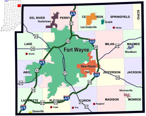 Fort Wayne Indiana Zip Code Map Abcblogger