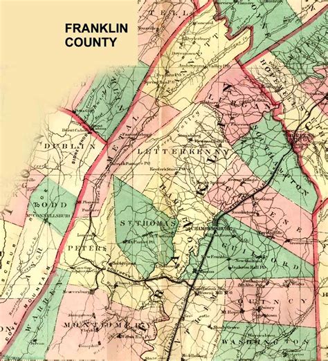 Franklin County Map Pennsylvania