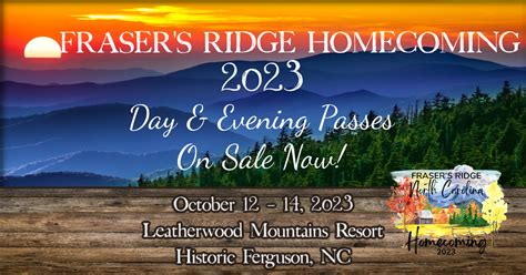 Fraser Amp 39 S Ridge Homecoming 2023 Tickets