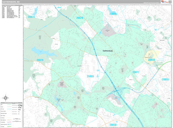 Gaithersburg Md Zip Code Map Map