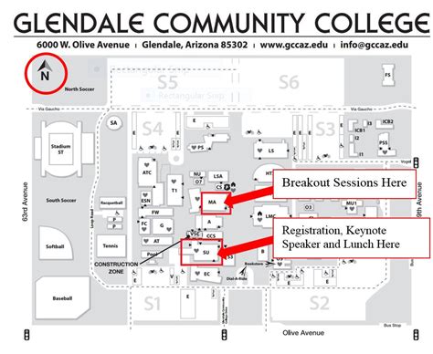 Gcc Az North Campus Map United States Map