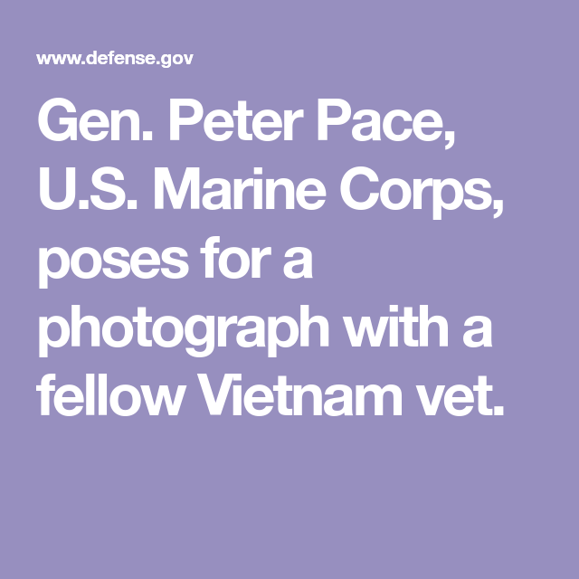 Gen Peter Pace U S Marine Corps