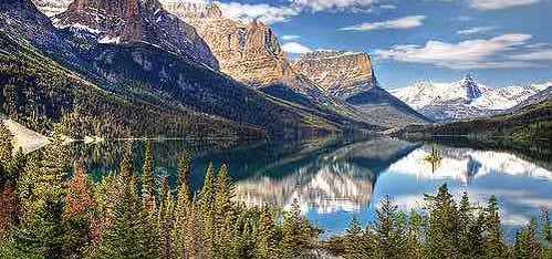 Glacier National Park East Entrance In East Glacier Park Village Mt