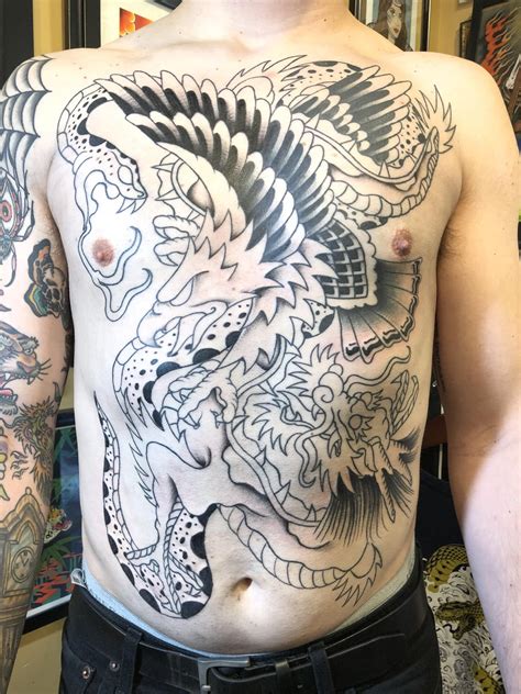 Got A Good Start On My Battle Royale Torso Piece Done By Austin Archer