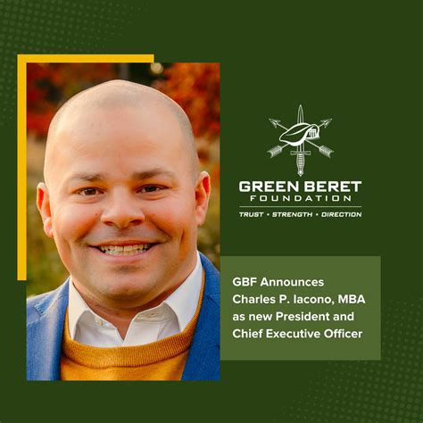 Green Beret Foundation Announces New President Ceo Green Beret