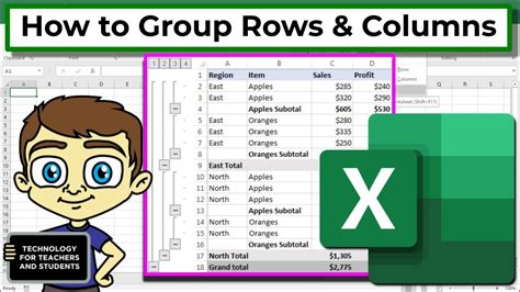 Grouping Cells Excel