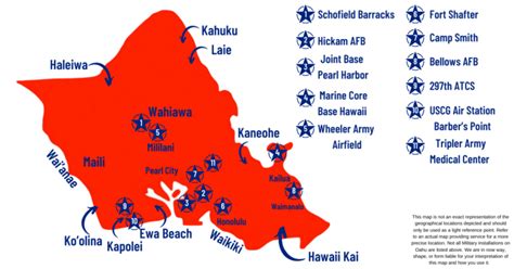 Hawaii Military Bases Map