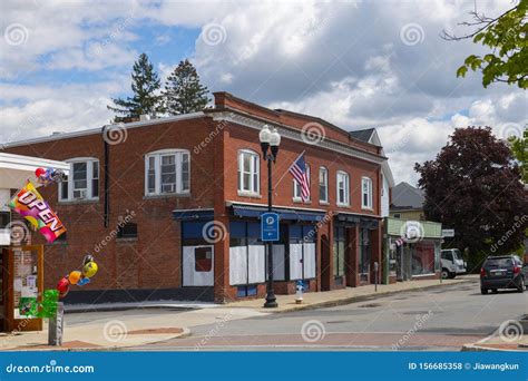 Historic Buildings Maynard Massachusetts Usa Editorial Photo Image